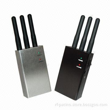 Handheld GPS and Cell Phone Jammer, Built-in Battery